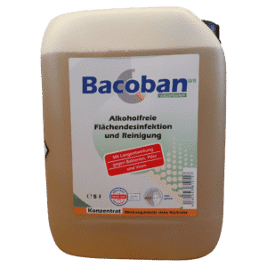 5 Liter BACOBAN® Konzentrat für 500 Liter Langzeit-Flächendesinfektion
